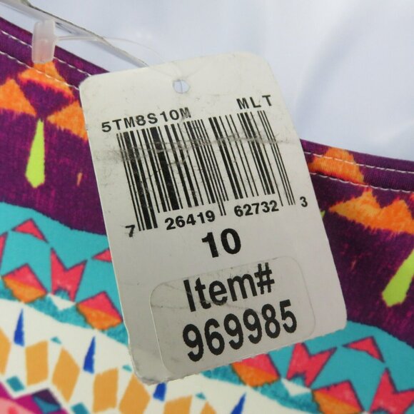 2 Bamboo One Piece Swimsuit Ladies 10 Bright Adjustible Straps Soft Cup Plunge - Picture 8 of 12